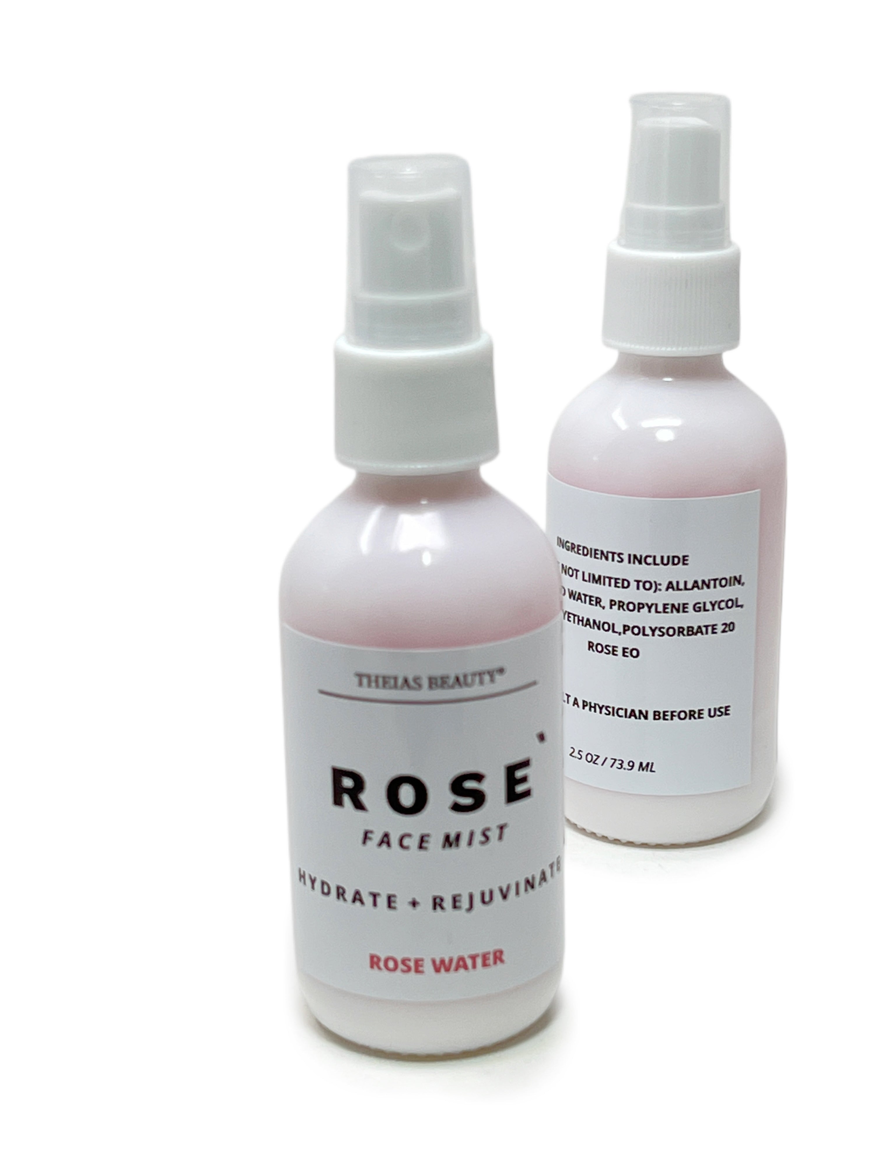 ROSE` Face Mist – Hydrating & Refreshing Rosewater Spray, 5.2 oz